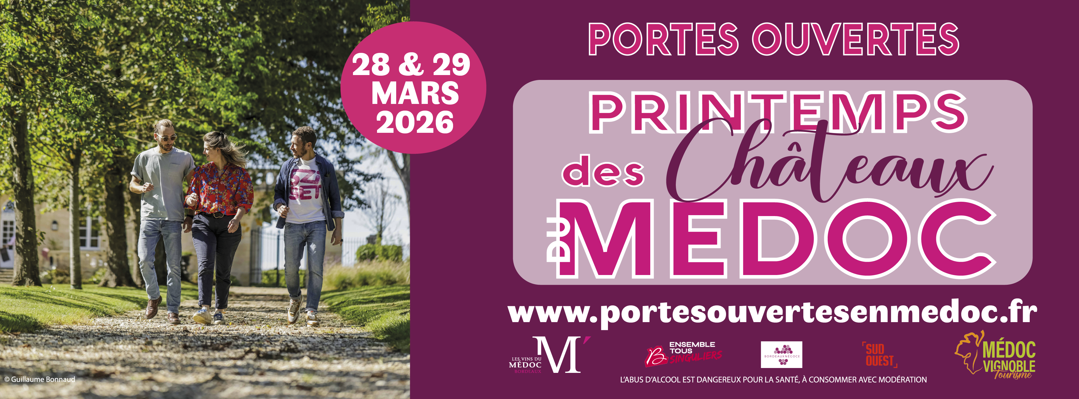 Portes ouvertes « printemps des châteaux du médoc » : les 28 et 29 mars 2026