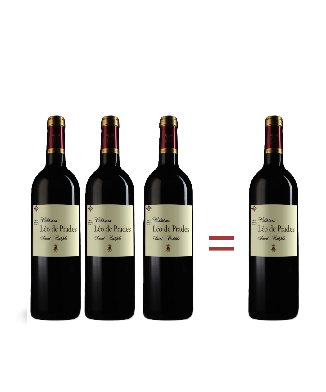 offre 3 magnums achetés = 1 offert Chateau leo de prades